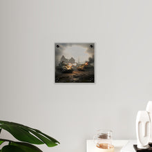 Load image into Gallery viewer, Acrylic Wall Art Panel - M10 Wolverine battles German Panzer Tank WWII
