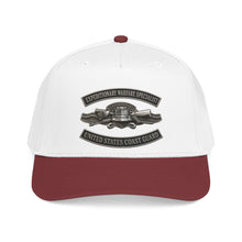Load image into Gallery viewer, Mid Profile Baseball Cap - USCG - Expeditionary Warfare Specialist w txt - 3D - Enhanced