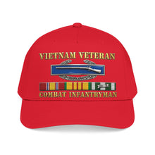 Load image into Gallery viewer, Mid Profile Baseball Cap - Army - Vietnam Veteran - Cbt Infantryman w CIB VN SVC - 3D X 300