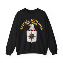Load image into Gallery viewer, Crewneck Sweatshirt - Special Activities Division - COA - Central Intelligence Agency - 3D - Enhanced