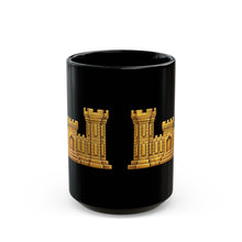 Load image into Gallery viewer, Black Mug (15oz) - Amy Corps of Engineers Branch Insignia - 3D - Enhanced