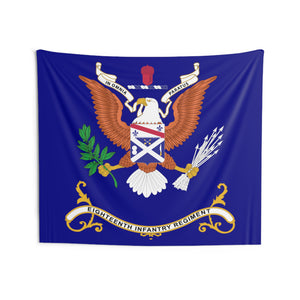 Indoor Wall Tapestries - 18th Infantry Regiment - IN OMNIA PARATUS - Regimental Colors Tapestry