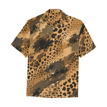 Load image into Gallery viewer, Cheetah camouflage texture Men's All Over Print Hawaiian Shirt With Chest Pocket