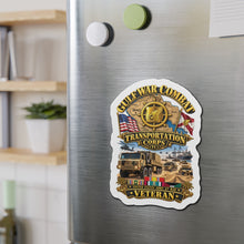 Load image into Gallery viewer, Die-Cut Magnet - Army - Gulf War Combat Vet - Transportation Corps - 3D - Enhanced