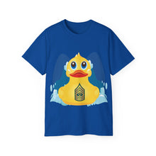 Load image into Gallery viewer, Unisex Ultra Cotton Tee - Yellow Rubber Duck - Front with Water - First Sergeant