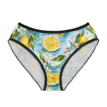 Load image into Gallery viewer, Women's Briefs - Lemon blossom watercolor pattern