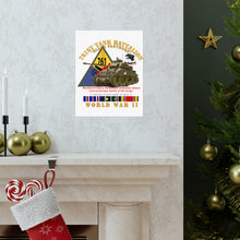 Load image into Gallery viewer, Premium Matte vertical posters - Army - 761st Tank Battalion - Black Panthers - w Tank w SSI Wwii EU SVC