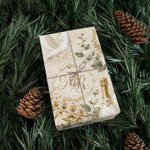 Load image into Gallery viewer, Gift Wrap Paper — Elegant wedding pattern with gold accents