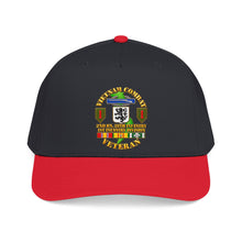 Load image into Gallery viewer, Mid Profile Baseball Cap - Vietnam Veteran Combat - 2nd Bn, 28th Infantry - 1st ID - with VN SVC - 3D - Transparent