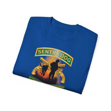 Load image into Gallery viewer, Unisex Ultra Cotton Tee - Army - Sentry Dog - 212th Military Police Company - Dog Fire w Br - Ribbon Vietnam War Veteran w VN SVC X 300