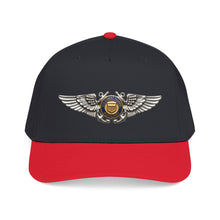 Load image into Gallery viewer, Mid Profile Baseball Cap - USCG - Aviator Badge - Auxiliary wo txt - 3D - Enhanced