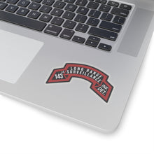 Load image into Gallery viewer, Kiss-Cut Sticker – Tactical Military Patch Decal - Army - Scroll - 143rd Infantry Det - LRS Airborne Ranger