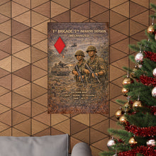 Load image into Gallery viewer, Matte Poster - 5th Infantry Division - Vietnam War 1st Brigade in Quang Tri
