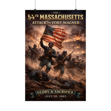 Load image into Gallery viewer, Matte Poster - 54th Massachusetts - Fort Wagner