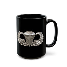 Load image into Gallery viewer, Black Mug (15oz) - Army - Basic Airborne Badge - No Txt - 3D X 300
