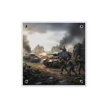 Load image into Gallery viewer, Acrylic Wall Art Panel - Tank Destroyer - M10 Wolverine vs German Panzer Tank
