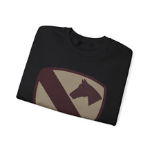 Load image into Gallery viewer, Crewneck Sweatshirt - SSI - 1st Cavalry Division - Subdued Desert X 300