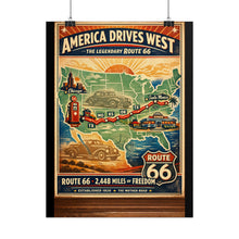 Load image into Gallery viewer, Posters - Route 66 - America Drives West