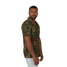 Load image into Gallery viewer, Men's Tropical Jungle Flowers Hawaiian Camp Shirt – Floral Beach & Luau Vacation Shirt