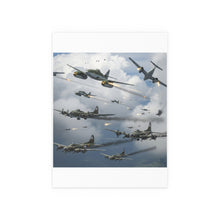 Load image into Gallery viewer, Indoor and Outdoor Silk Posters - German jet fighters attacking US bombing formations