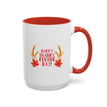 Load image into Gallery viewer, Accent Coffee Mug - Happy Thanksgiving Day