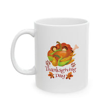 Load image into Gallery viewer, White Ceramic Mug - 11oz & 15oz - Thanksgiving Day - Turkey
