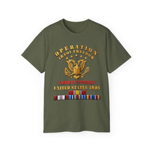 Load image into Gallery viewer, Unisex Ultra Cotton Tee - Army - IRAQI FREEDOM Veteran - Combat Veteran - 3d enhanced