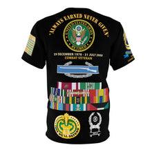 Load image into Gallery viewer, AOP - Army - Retired - SFC - 11B40X with Multiple Medal Awards, Service Ribbons, Drill Sgt Badge - Career Military Experience in Graphics