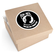 Load image into Gallery viewer, Round Stickers, Indoor\Outdoor POW/MIA Stickers POWS Never Have a Nice Day
