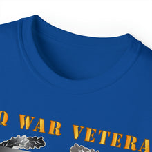 Load image into Gallery viewer, Unisex Ultra Cotton Tee - Army - Iraq War Veteran - Combat Action Badge w CAB IRAQ SVC