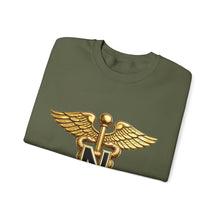 Load image into Gallery viewer, Crewneck Sweatshirt - Army Nurse Corps Branch Insignia - 3D - Enhanced