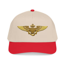 Load image into Gallery viewer, Mid Profile Baseball Cap - USCG - Aviator Badge wo txt - 3D - Enhanced