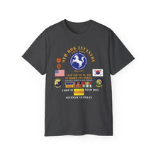 Load image into Gallery viewer, Unisex Tee, Military T-Shirt, Military Veteran Gift, Patriotic Shirt, Army Apparel - USAF - 21st Tactical Air Support Squadron - 9th Infantry Division - ROK w VN SVC - V3 - Group X 300