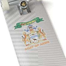 Load image into Gallery viewer, Kiss-Cut Stickers - COA - Coat of Arms of Guyana - Coat of Arms X 300