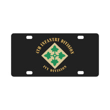 Load image into Gallery viewer, Army - 4th Infantry Division - Ivy Division X 300 Classic License Plate