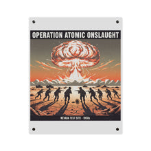 Load image into Gallery viewer, Acrylic Wall Art Panel - Atomic Testing in Nevada Desert Operation Fury - Toward the attack