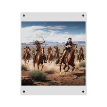 Load image into Gallery viewer, Acrylic Wall Art Panel - Apache Indians attacking a Pony Express Rider