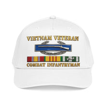 Load image into Gallery viewer, Mid Profile Baseball Cap - Army - Vietnam Veteran - Cbt Infantryman w CIB VN SVC - 3D X 300