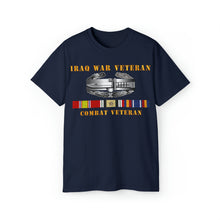 Load image into Gallery viewer, Unisex Ultra Cotton Tee - Army - Iraq War Veteran - Combat Action Badge w CAB IRAQ SVC
