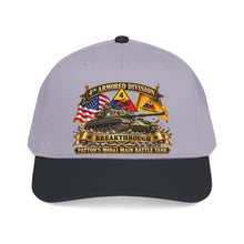 Load image into Gallery viewer, Mid Profile Baseball Cap - 4th Armored Division - PATTON'S M60A1 Main Battle Tank - Breakthrough Division