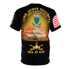 Load image into Gallery viewer, AOP - Army - 3rd Battalion, 33rd Armor Branch with 33rd Armor "Pickles" DUI (Crest) - "Men of War"