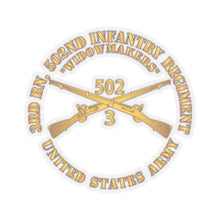 Load image into Gallery viewer, Kiss-Cut Stickers - Army - 3rd Bn 502nd Infantry Regt - Widowmakers - Infantry Br