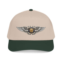 Load image into Gallery viewer, Mid Profile Baseball Cap - USCG - Aviator Badge - Auxiliary wo txt - 3D - Enhanced