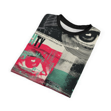 Load image into Gallery viewer, Big City Urban Life Newspaper Pattern Tee