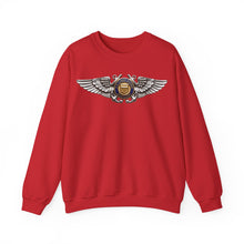 Load image into Gallery viewer, Crewneck Sweatshirt - USCG - Aviator Badge - Auxiliary wo txt - 3D - Enhanced