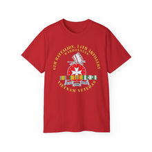 Load image into Gallery viewer, Unisex Ultra Cotton Tee - 6th Battalion, 14th Artillery Regiment - DUI - Warbonnets - VN SVC BAR - Top X 300