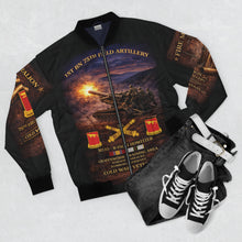 Load image into Gallery viewer, Men's Bomber Tribute Jacket (AOP) - 1st Battalion, 75th Artillery, 8 INCH, SP, Grafenwohr, Warner Barracks, Bamberg, Germany, Cold War Veteran