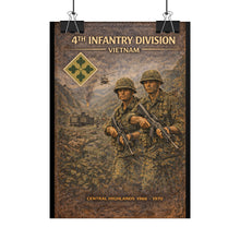 Load image into Gallery viewer, Rolled Posters - 4th Infantry Division in Vietnam 1966-1970