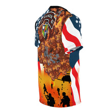 Load image into Gallery viewer, Unisex Cut & Sew Tee (AOP) - Ranger Regiment at War with Flag