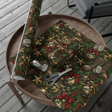 Load image into Gallery viewer, Gift Wrap Paper — Military Christmas Camouflage